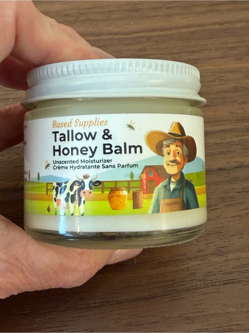 Based Supplies Tallow & Honey Balm 2 oz Unscented – Set of 2